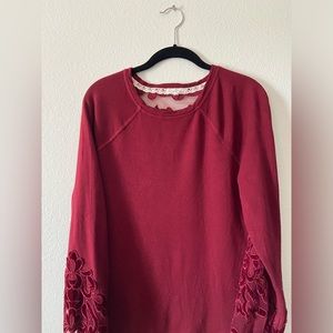 Embroidered Red Sweater